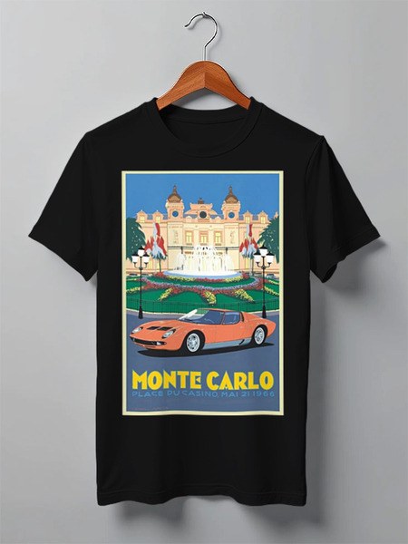 Футболка Art Vintage с принтом Monte Carlo